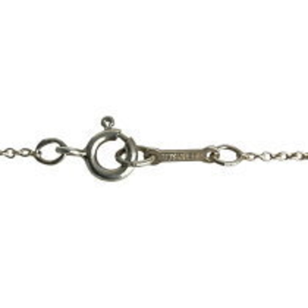 Tiffany Co Crescent Moon Necklace Silver SV Accessory - Picture 3 of 6